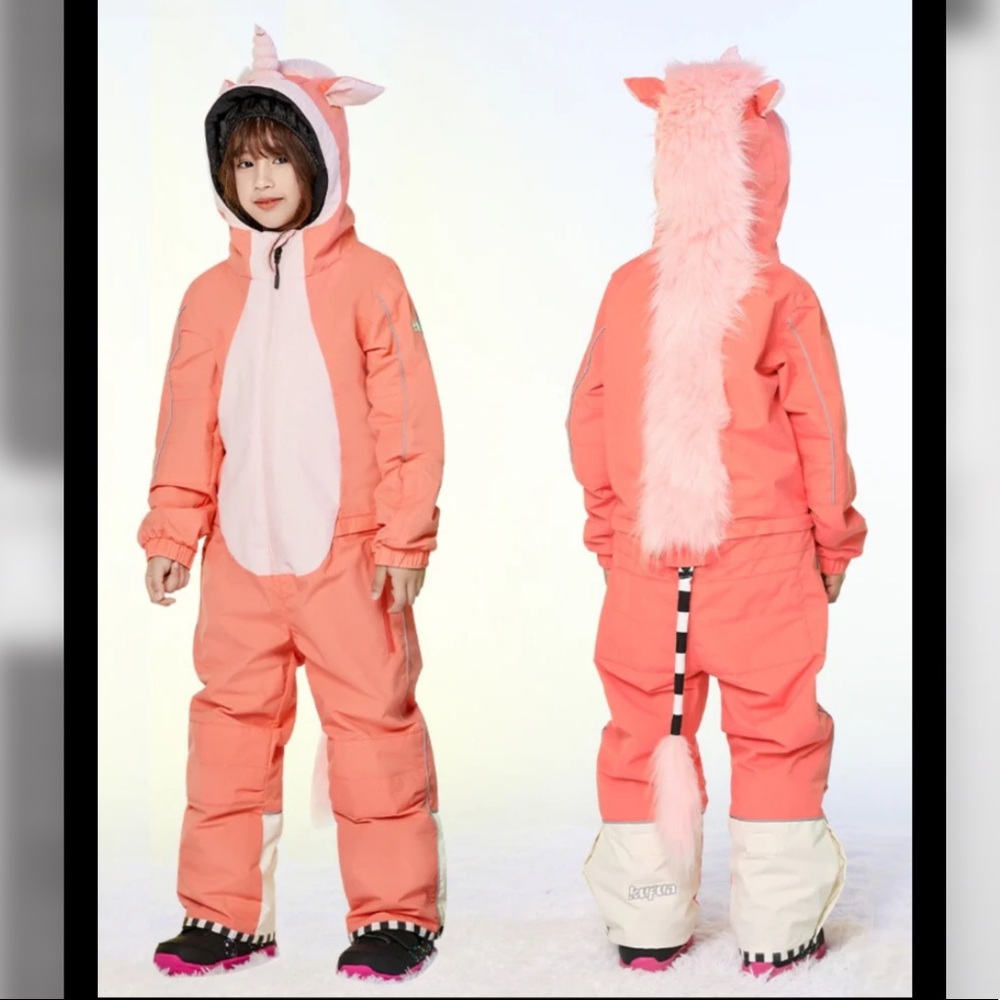 WeeDo Unicorn Snowsuit - Pink